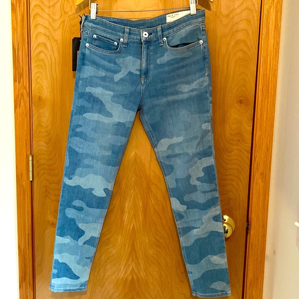 Rag & Bone cano print mid rise jeans